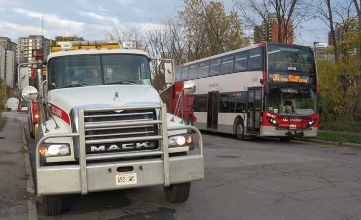 OC Transpo Alexander Dennis Enviro500 8048 & Mack wrecker